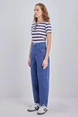 Mavi-%100 Pamuk Denim Slouchy Pantolon thumbnail 3