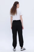 Siyah-Jogger Pantolon - 4
