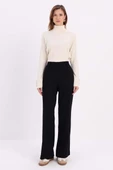 Siyah-Nervürlü Bol Paça Pantolon thumbnail 2