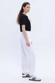 Beyaz-Jogger Pantolon - 3