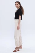Ekru-Jogger Pantolon - 3
