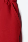 Kırmızı-Beli Lastikli Havuc Pantolon - 5