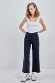 Lacivert-Pamuklu Paçası Püsküllü Pantolon thumbnail 1