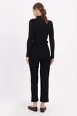 Siyah-Rahat Kalıp Dar Paça Pantolon thumbnail 4