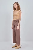 Kahve-Pamuklu Paçası Püsküllü Pantolon thumbnail 3