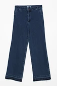 Mavi-Pamuklu Wide Leg Denim Pantolon thumbnail 6