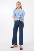 Mavi-Pamuklu Wide Leg Denim Pantolon thumbnail 1