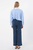 Mavi-Pamuklu Wide Leg Denim Pantolon thumbnail 4