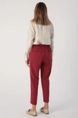 Vişne Çürüğü-Beli Lastikli Havuc Pantolon thumbnail 4