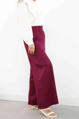 Mürdüm-Bol Paça Pantolon - 4