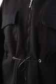 Siyah-Belden Büzgülü Cepli Ceket thumbnail 6