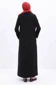 Siyah-Pamuklu Fisto Detaylı Ferace thumbnail 4