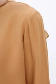 Camel-Hakim Yaka Tek Düğmeli Kısa Ceket thumbnail 7