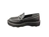 Ventes Kalın Taban Tokalı Taş İşlemeli Günlük Kadın Loafer Makosen Ayakkabı - 2