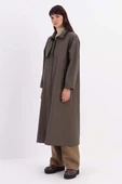 Haki-RÜZGARLIKLI FERMUARLI TRENÇKOT thumbnail 3