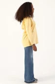 Açık Sarı-Fermuarlı Sweat Hırka - 3