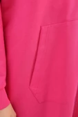 Fuşya-Fermuarlı Sweat Hırka - 5