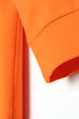 Turuncu-Fermuarlı Sweat Hırka - 5