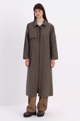 Haki-RÜZGARLIKLI FERMUARLI TRENÇKOT thumbnail 2