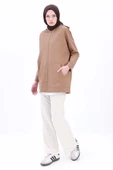 Vizon-Fermuarlı Sweat Hırka - 1