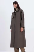 Haki-RÜZGARLIKLI FERMUARLI TRENÇKOT thumbnail 1