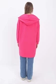 Fuşya-Fermuarlı Sweat Hırka - 4