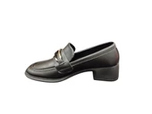 Ventes 4cm Kalın Topuk Tokalı Günlük Kadın Loafer Makosen Ayakkabı - 2