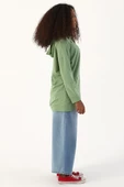 Yeşil-Fermuarlı Sweat Hırka - 3