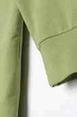 Açık Yeşil-Fermuarlı Sweat Hırka - 6