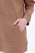 Vizon-Fermuarlı Sweat Hırka - 6