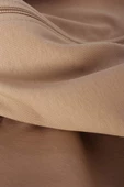 Bej-Fermuarlı Sweat Hırka - 8