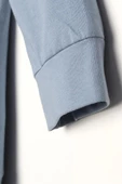 Açık Mavi-Fermuarlı Sweat Hırka - 6