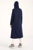 İndigo-Kapüşonlu Fermuarlı Hırka thumbnail 5