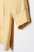 Açık Sarı-Fermuarlı Sweat Hırka - 5