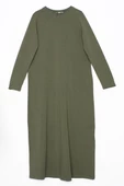 Haki-Uzun Kollu İçlik Elbise thumbnail 6