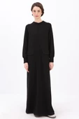 Siyah-Cepli Örme Elbise thumbnail 2