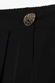Siyah-Gold Düğmeli Büyük Yakalı Pantolonlu Takım - 7