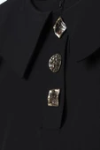 Siyah-Gold Düğmeli Büyük Yakalı Pantolonlu Takım - 9