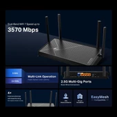 TP-LINK BE230 WIFI-7 BE3600 DUAL BAND EV OFİS TİPİ ROUTER thumbnail 4