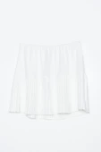Beyaz-Pileli Kısa İçlik Etek thumbnail 4