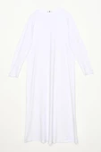 Beyaz-Uzun Kollu İçlik Elbise thumbnail 6