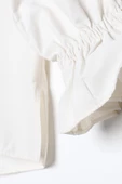 Ekru-Arkası Pile Detaylı Hakim Yaka Gömlek Tunik thumbnail 7