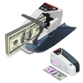 HyMark Kağıt Para Sayma Makinesi Mini Taşınabilir UV Lamba Sahte Para Kontrol thumbnail 1