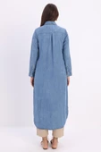 Mavi-Denim Uzun Gömlek Tunik thumbnail 4