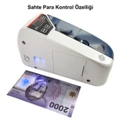 HyMark Kağıt Para Sayma Makinesi Mini Taşınabilir UV Lamba Sahte Para Kontrol thumbnail 4