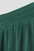 Yeşil-Pliseli Yırtmaç Detaylı Bluzlu Etekli Takım thumbnail 8