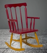 Sandalye Zus 293 Model 90470 Sallanan Ahşap Retro Ayak Kutuda Sevk El Yapım - 1