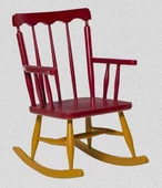 Sandalye Zus 293 Model 90470 Sallanan Ahşap Retro Ayak Kutuda Sevk El Yapım - 3