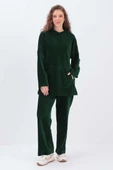 Zümrüt-KAPÜŞONLU KANGURU CEPLİ PANTOLONLU TAKIM thumbnail 1