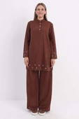 Kahve-Kuşgözlü Pantolonlu Takım thumbnail 2